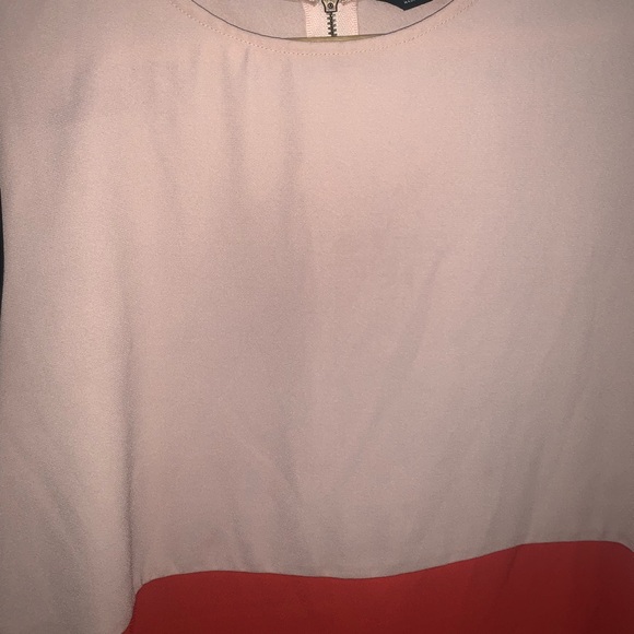 Zara red color block shift dress - Picture 6 of 8